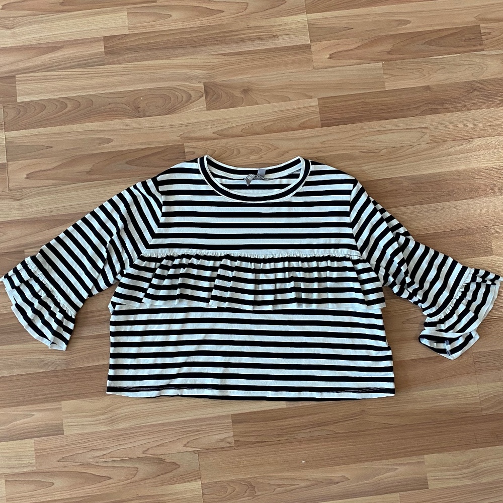 ASOS Crop Top With Ruffle